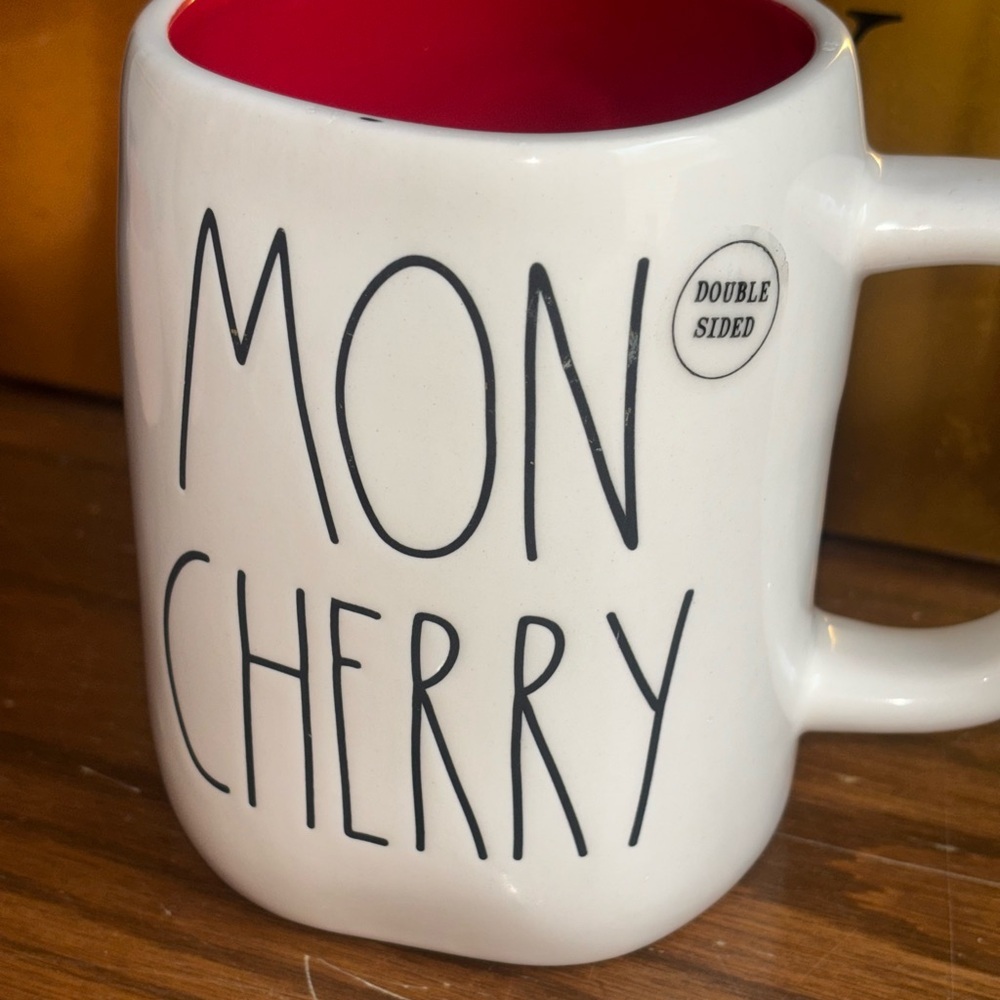 ๐ Rae Dunn Double Sided Mon Cherry Mug - Picture 4 of 5